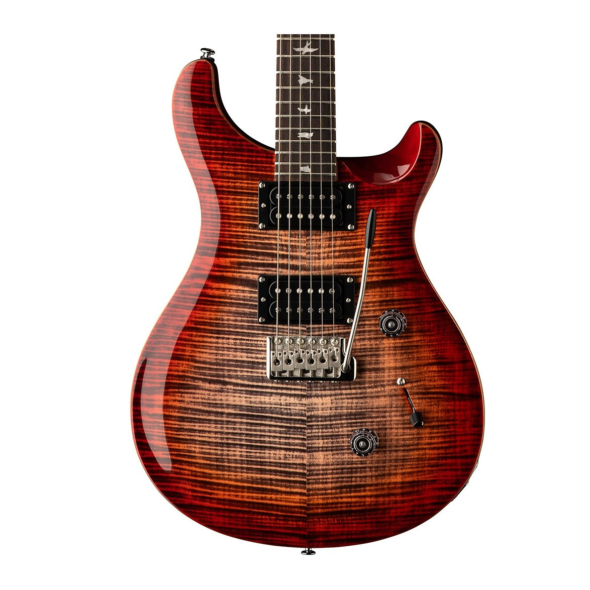 PRS SE Custom 24 CU44 CG Electric Guitar Charcoal Cherry Burst Finish - Includes PRS SE Gig Bag thumbnail 2