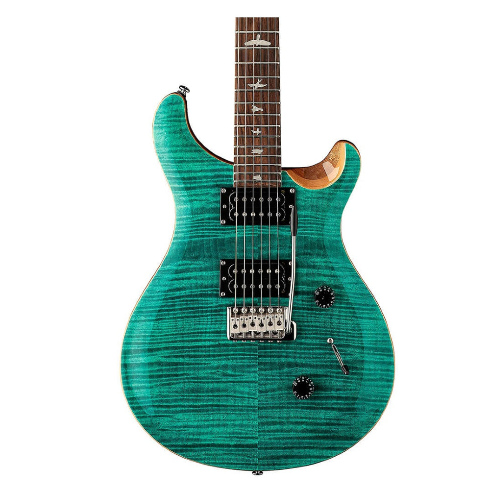 PRS SE Custom 24 CU44TU Electric Guitar Turquoise Finish - Includes PRS Gig Bag thumbnail 2