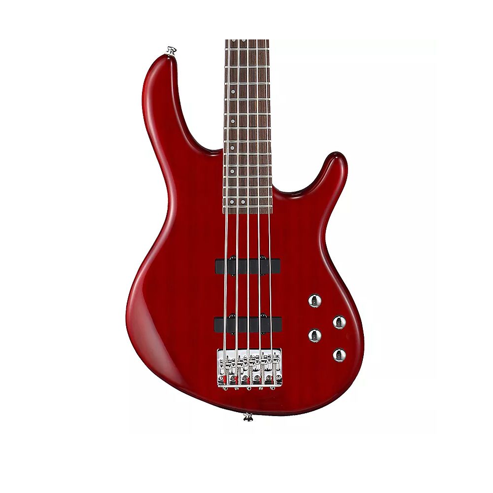 Cort Action Bass V Plus Transparent Red 5-String Bass Guitar thumbnail 2