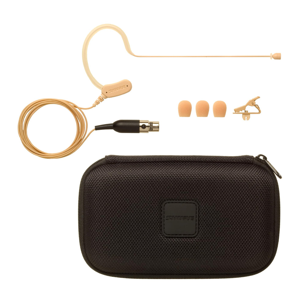 Shure SLXD14D/MX153 Dual-Channel Digital Wireless Bodypack System with 2x Shure MX153 Earset Headworn Microphone (Tan) - G59 (470–514 MHz) thumbnail 2