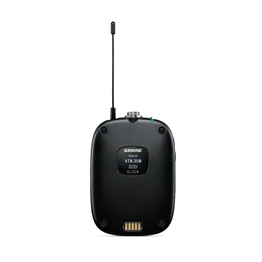 Shure SLXD14D/MX153 Dual-Channel Digital Wireless Bodypack System with 2x Shure MX153 Earset Headworn Microphone (Tan) - G59 (470–514 MHz) thumbnail 4