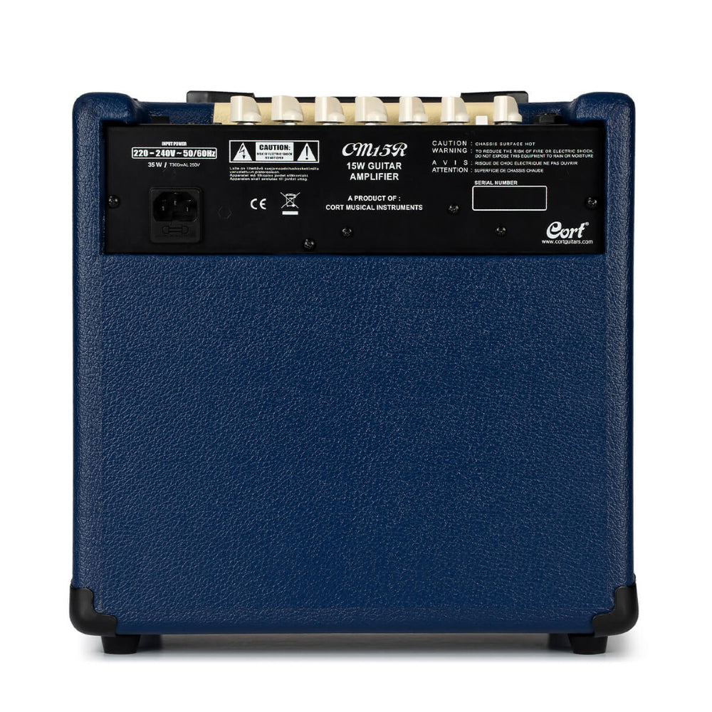 Cort CM15R-DB (Dark Blue) Electric Guitar Amplifier With Reverb 15W thumbnail 2