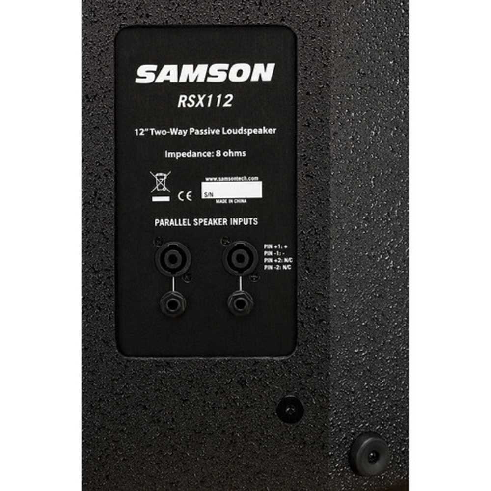 Samson RSX112 2-Way, 12" 400W Passive Loudspeaker thumbnail 3