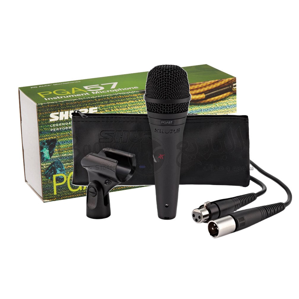 Shure PGA57 Cardioid Dynamic Instrument Microphone with XLR-to-XLR Cable image 1