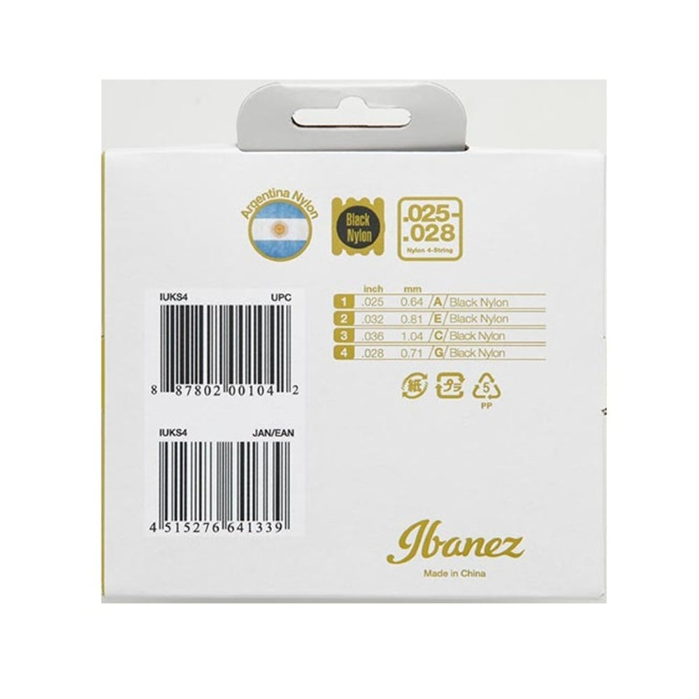 Ibanez IUKS4 Ukulele Soprano Ukulele Strings Set thumbnail 2