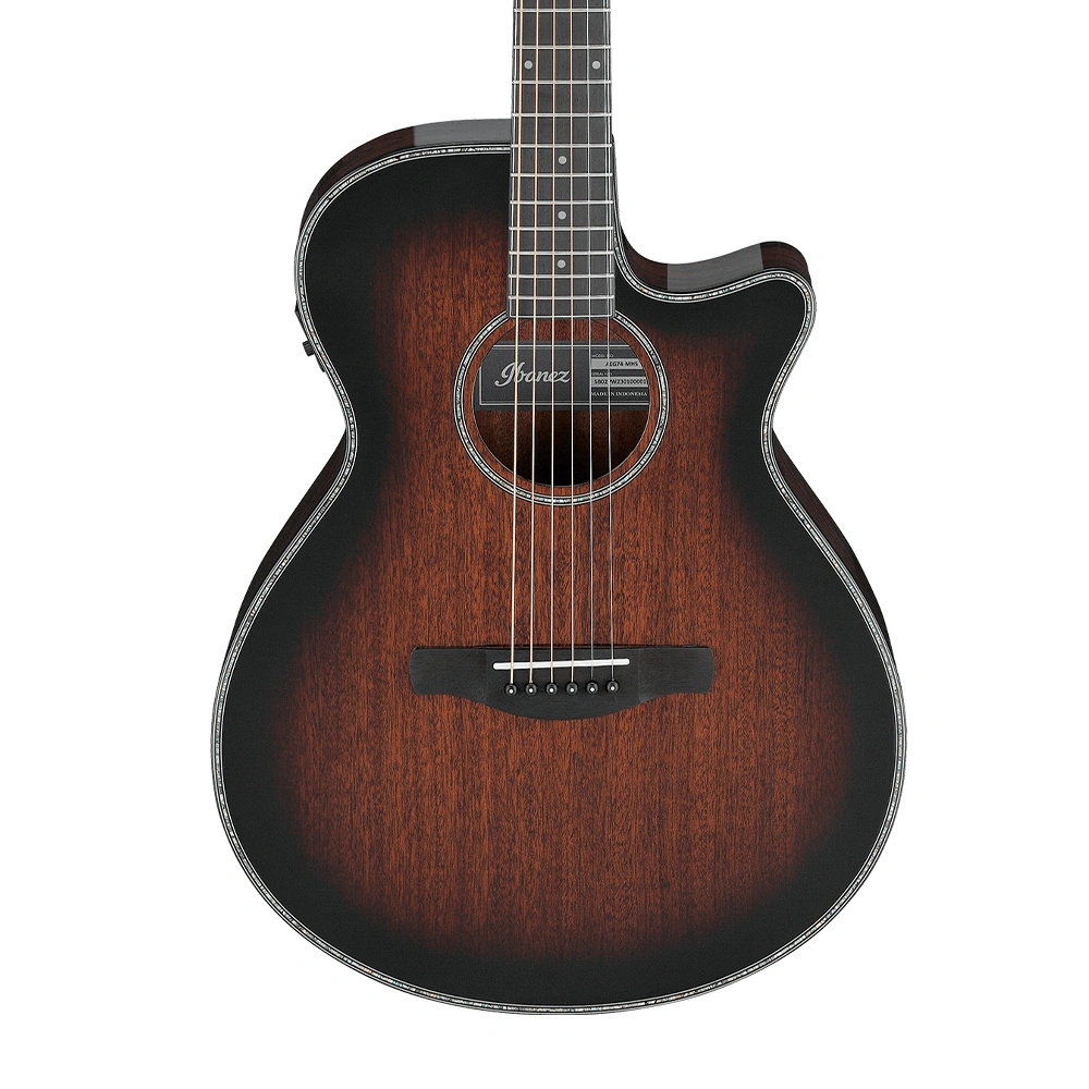 Ibanez AEG74-MHS 40" Inch AEG body Acoustic-Electric Guitar - Mahogany Sunburst High Gloss thumbnail 2