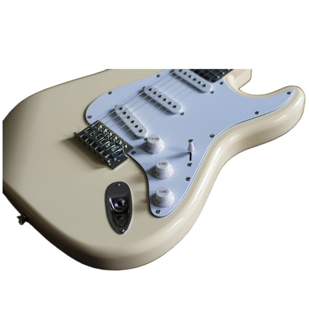 Pearl River GST10-IV Electric Guitar Package - Ivory Gloss - Included: Gig Bag - Strap - Cable - Set Of Strings / Blackstar Debut 10E 2 x 3-inch 10-watt, 2x3" Guitar Combo Amplifier - Beige Color thumbnail 4