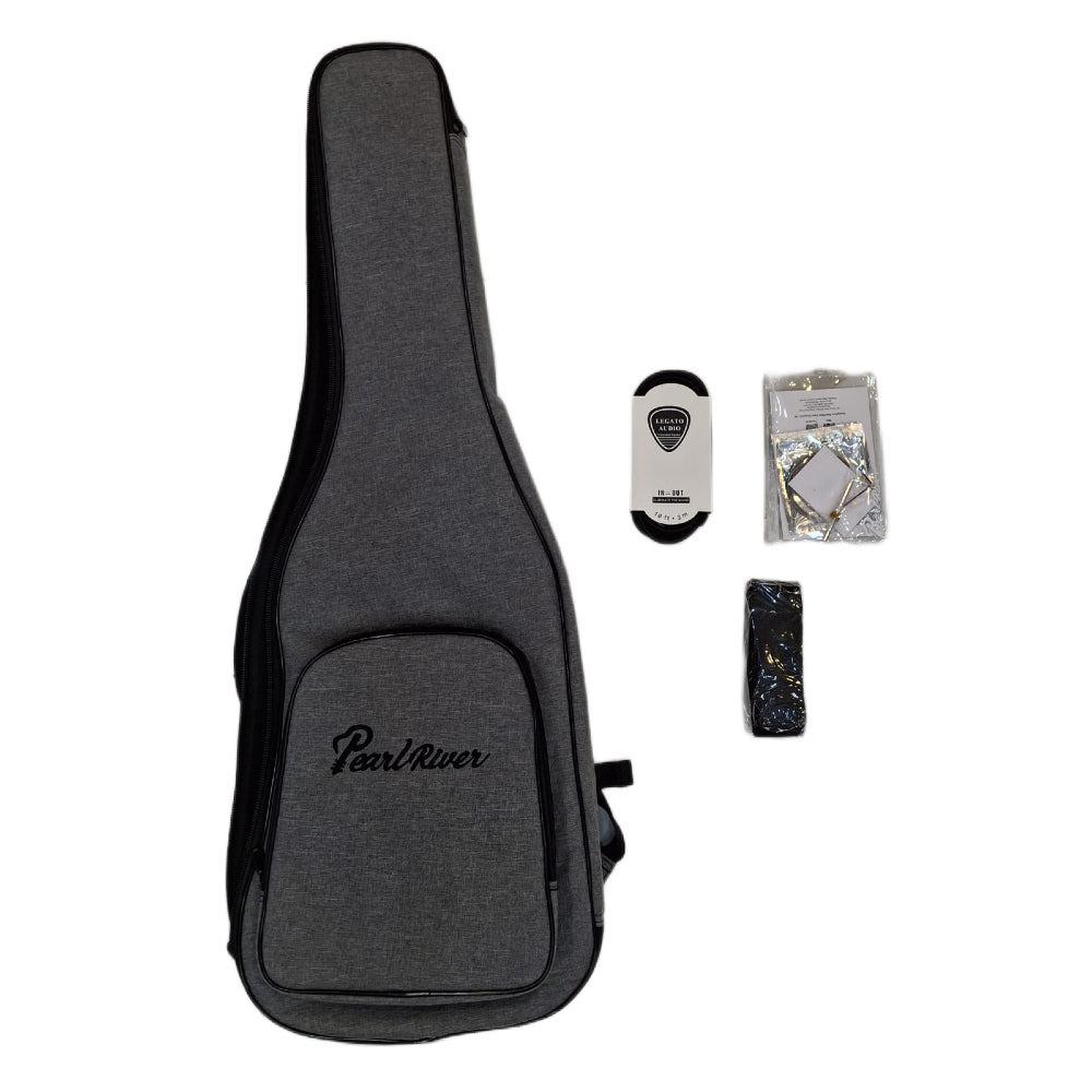 Pearl River GST10-IV Electric Guitar Package - Ivory Gloss - Included: Gig Bag - Strap - Cable - Set Of Strings / Blackstar Debut 10E 2 x 3-inch 10-watt, 2x3" Guitar Combo Amplifier - Beige Color thumbnail 5