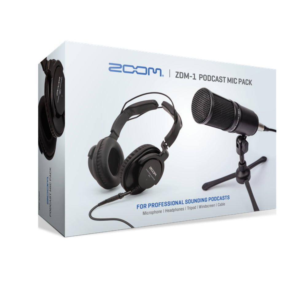Zoom ZDM-1 Podcast Mic Pack with Headphones, Windscreen, XLR, and Tabletop Stand thumbnail 2