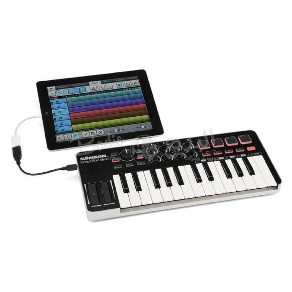 Samson KGRM 25 Graphite M25 Mini 25 Keys MIDI Keyboard Controller thumbnail 2
