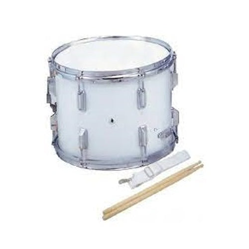 Maxtone MD-10 Marching Snare Drum 10 inches x 7 inches White Color image 1