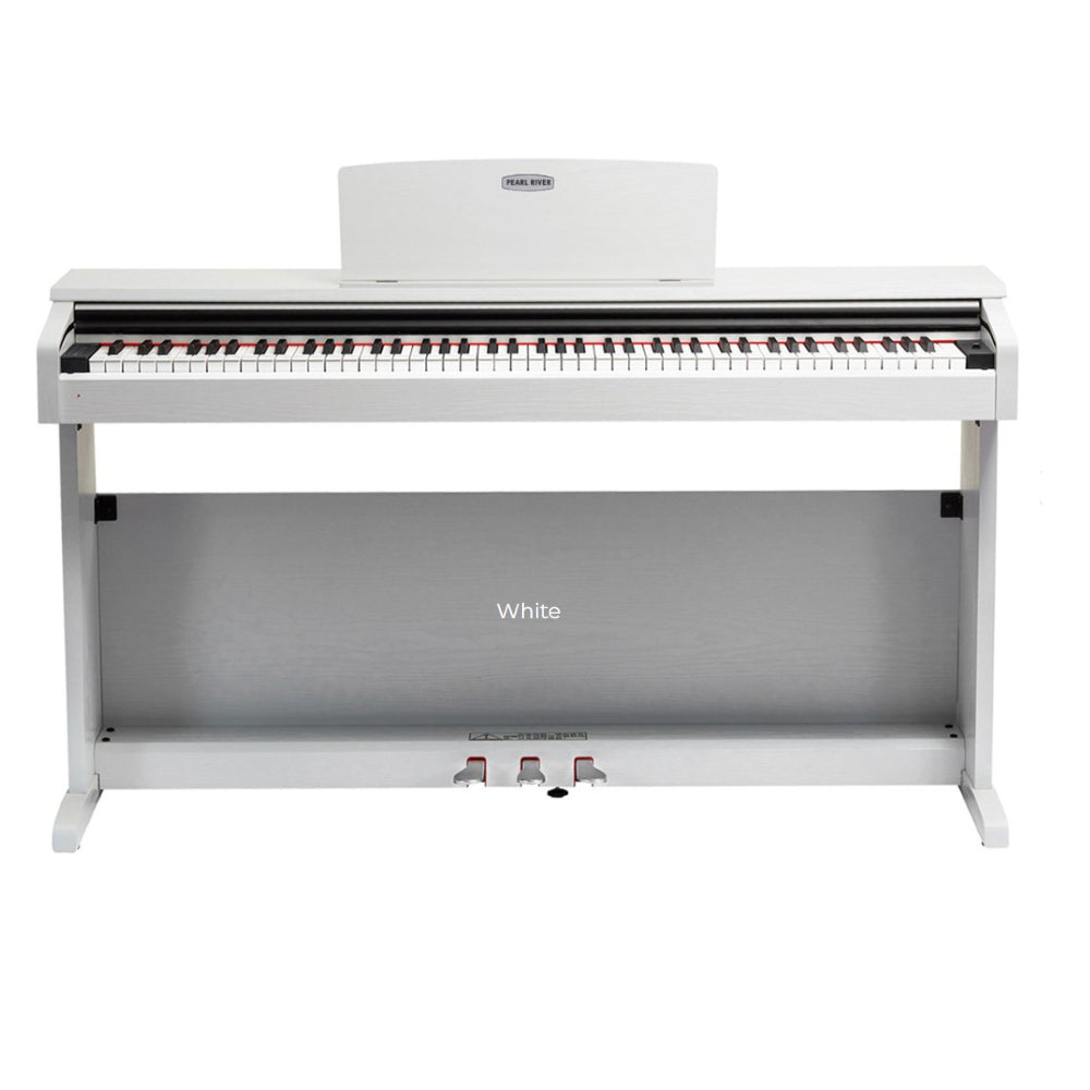 Pearl River V-03-WH 88-Keys Digital Piano - White With Piano Bench thumbnail 2