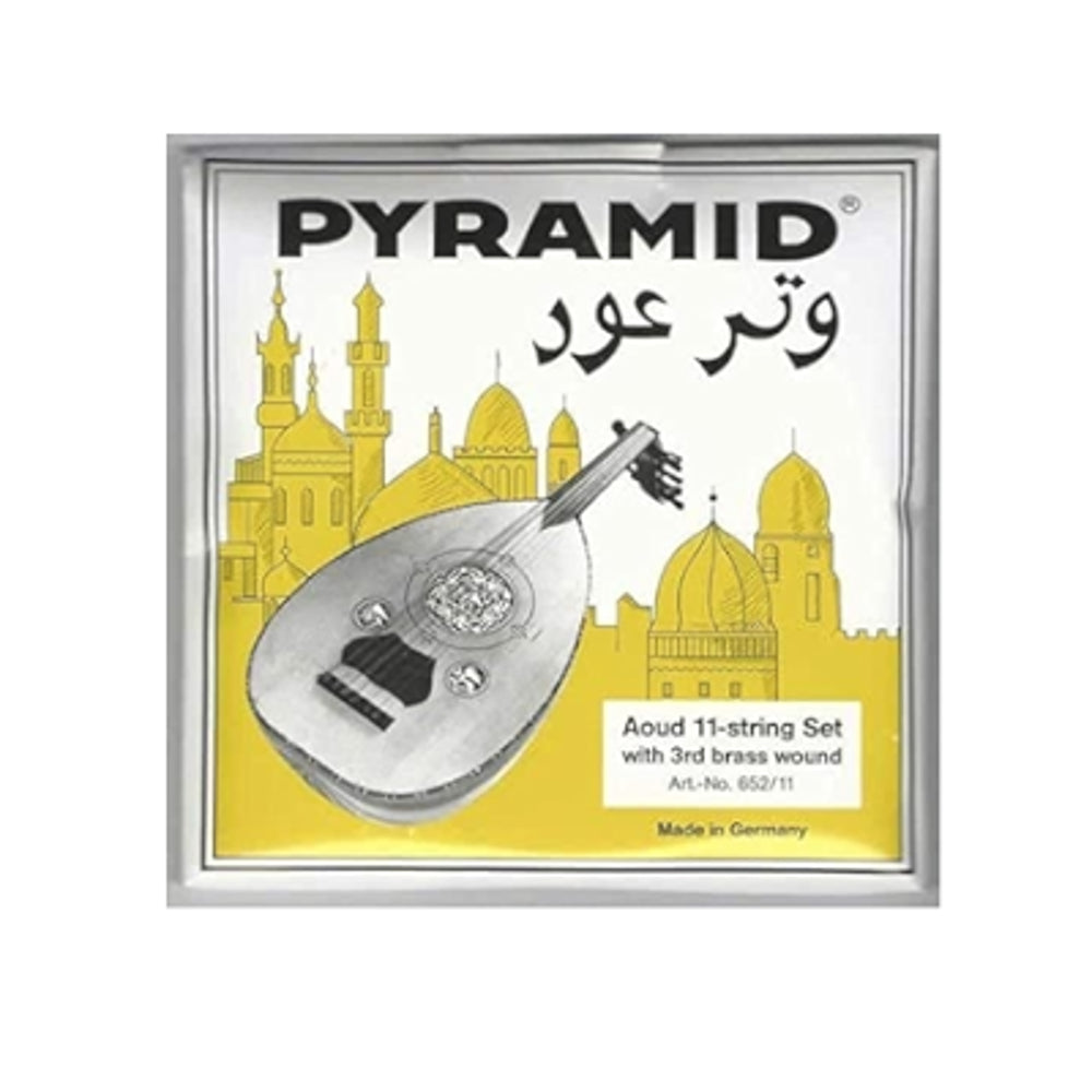 Pyramid 652 /11 Arabic Oud 11-String Brass Wound Black Nylon Arabic C-C Tuning image 1