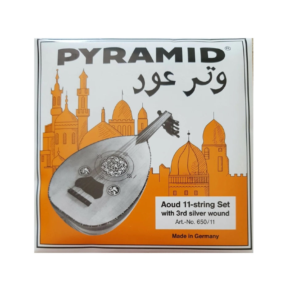 Pyramid 650/11 Aoud 11- String Set With 3rd Silver Wound Arabic C-C Tuning image 1