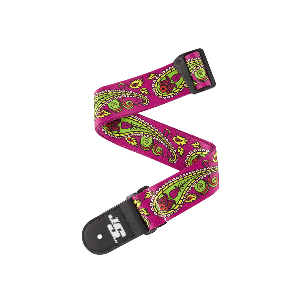Planet Waves 50JS14 Joe SatrianiI Woven Guitar Strap Paisley, Purple image 1