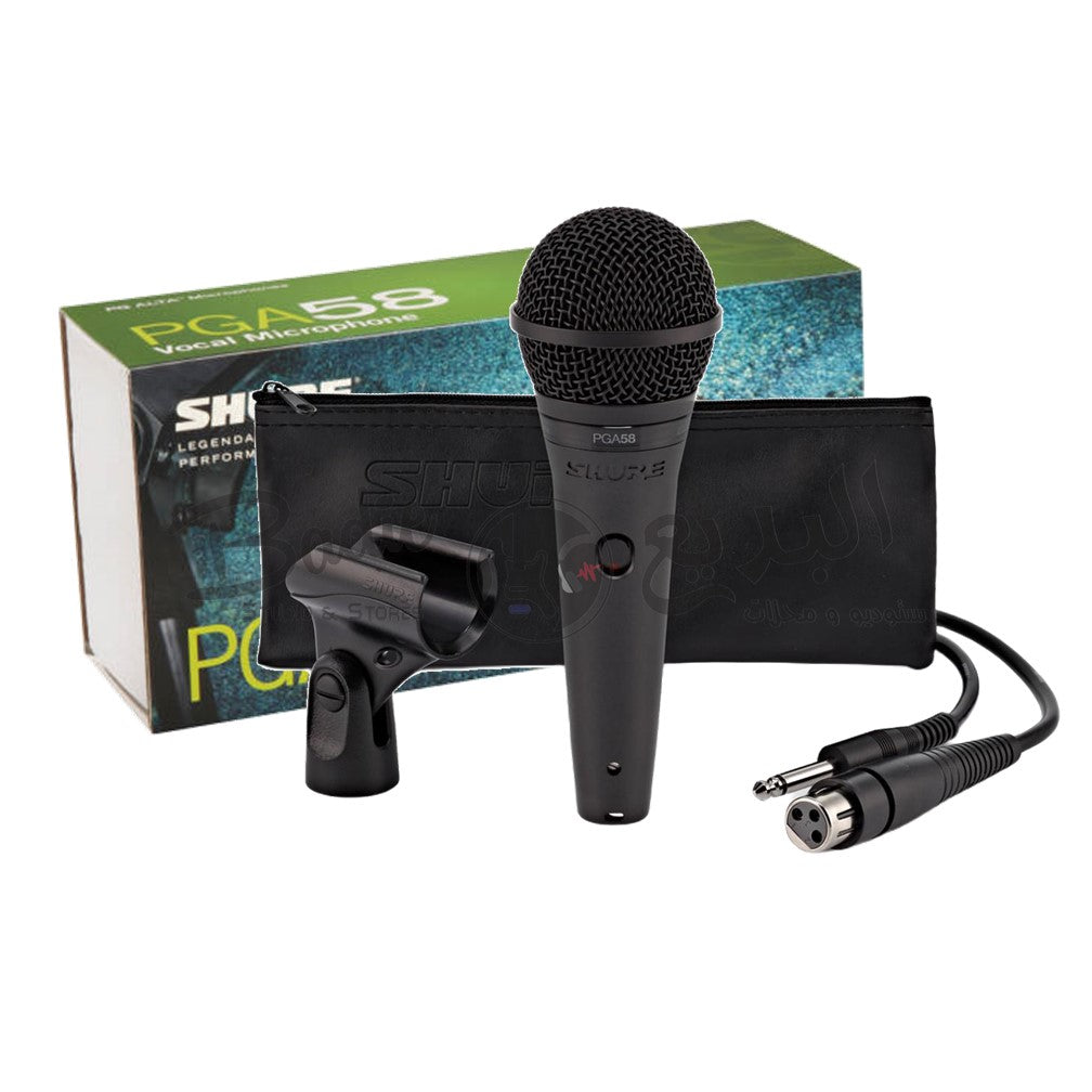 Shure PGA58-QTR Cardioid Dynamic Vocal Microphone with XLR-to-1/4" Cable image 1