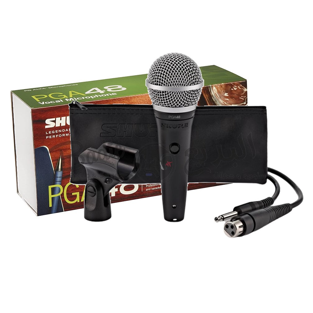 Shure PGA48-QTR Dynamic Vocal Microphone XLR to 1/4" Cable image 1