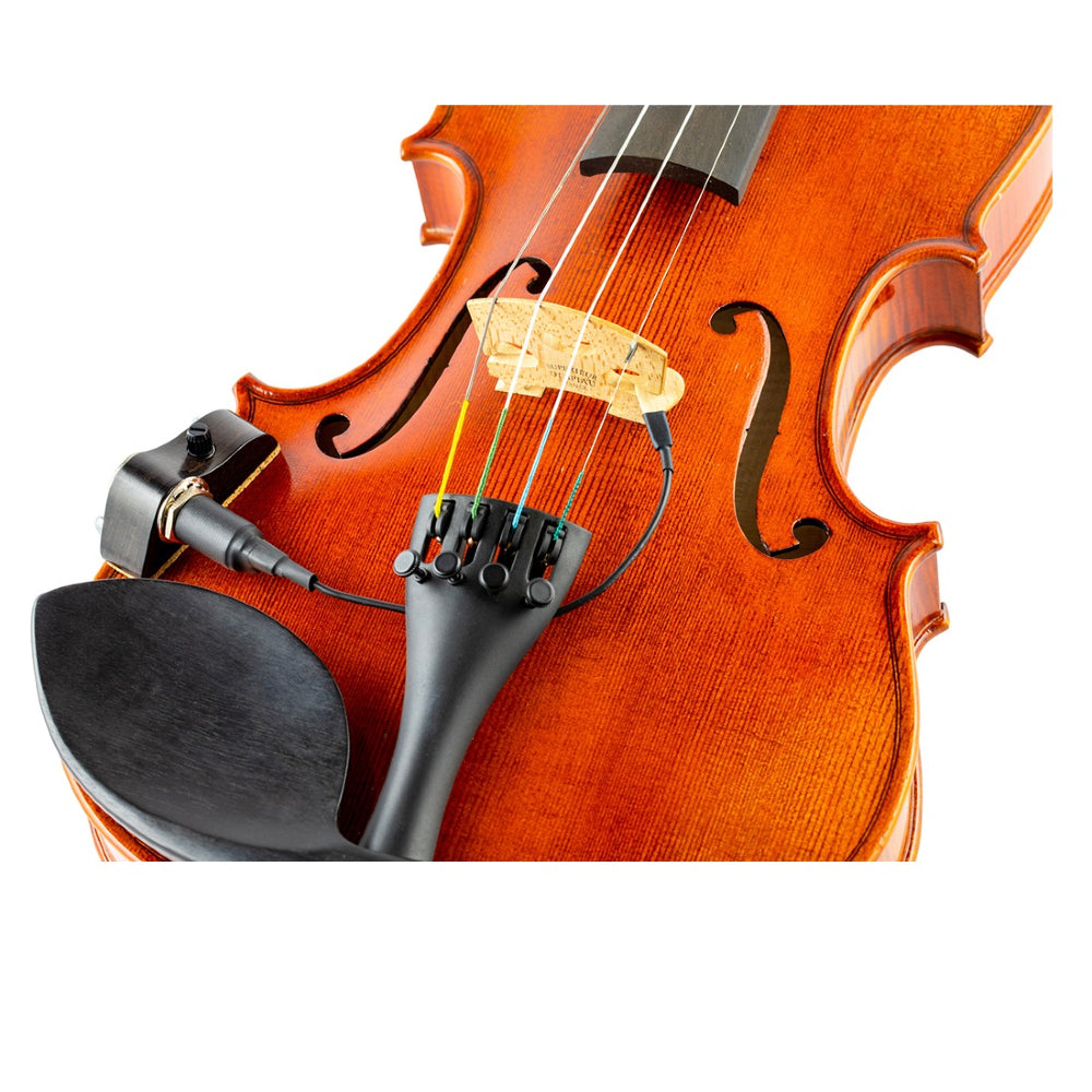 KNA VV-3V Portable Piezo Violin/Viola Pickup With Volume Control - Ebony thumbnail 3