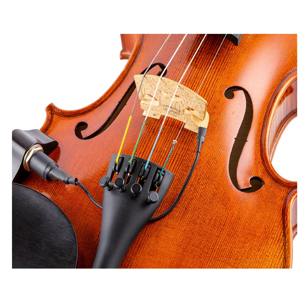 KNA VV-3 Portable Piezo Violin/Viola Pickup - Ebony thumbnail 3