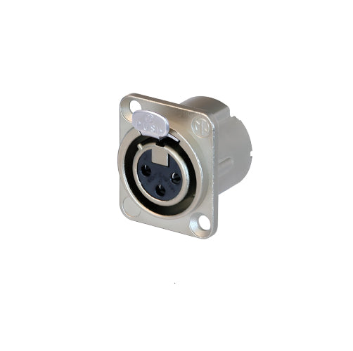 Neutrik NC3FD-LX 3-Pole Female XLR Receptacle Chassis Mount image 1