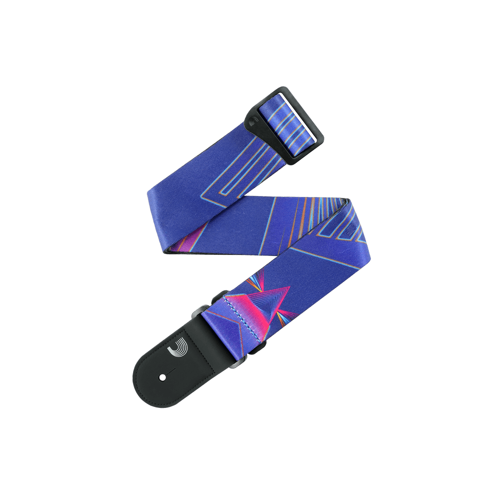 Planet Waves 50RUN81 Outrun Polyester Guitar Strap, Prism image 1