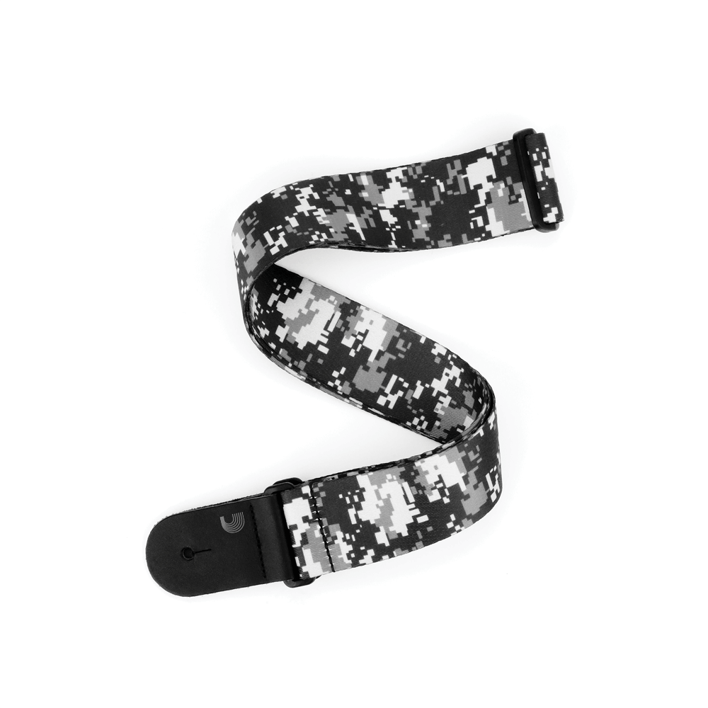 Planet Waves P20S1501 Digital Camo Guitar Strap - Black image 1