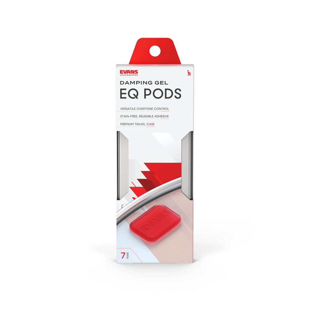 Evans EQPods Drum Damper Gels - Teflon-Coated Top Side Drum Dampeners - 7 Pods thumbnail 3