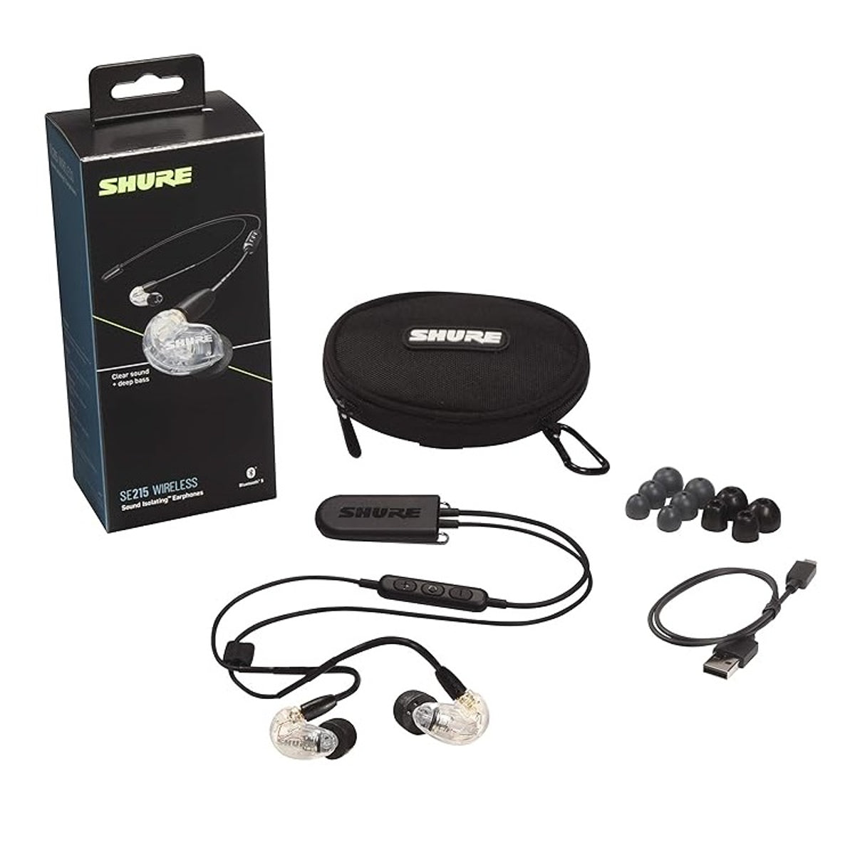 Shure SE215 Wireless Earphones with Bluetooth 5.0, Sound Isolating, Clear (SE215-CL+BT2-EFS) thumbnail 2