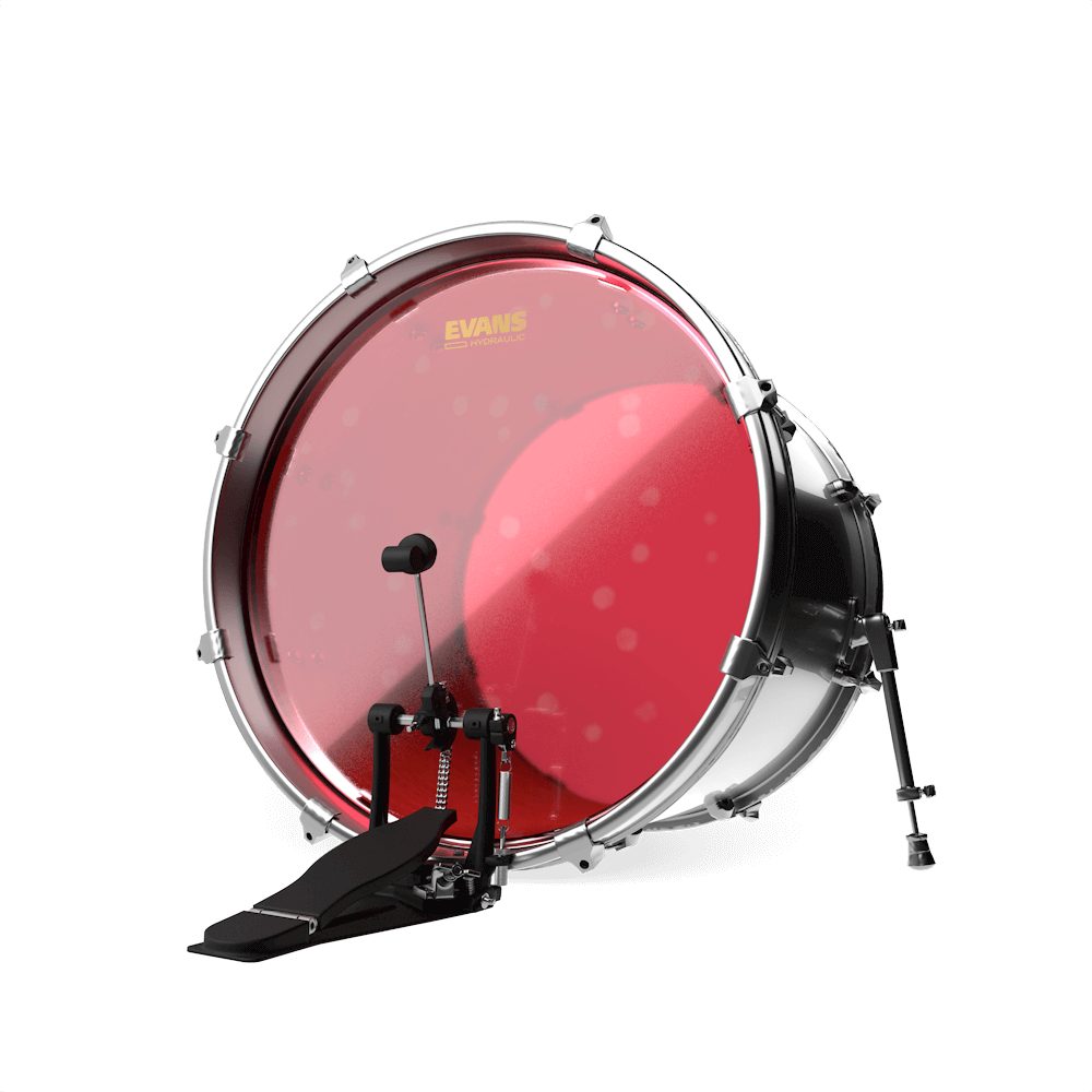 Evans BD22HR Hydraulic Red Bass Drumhead 22 inch thumbnail 2