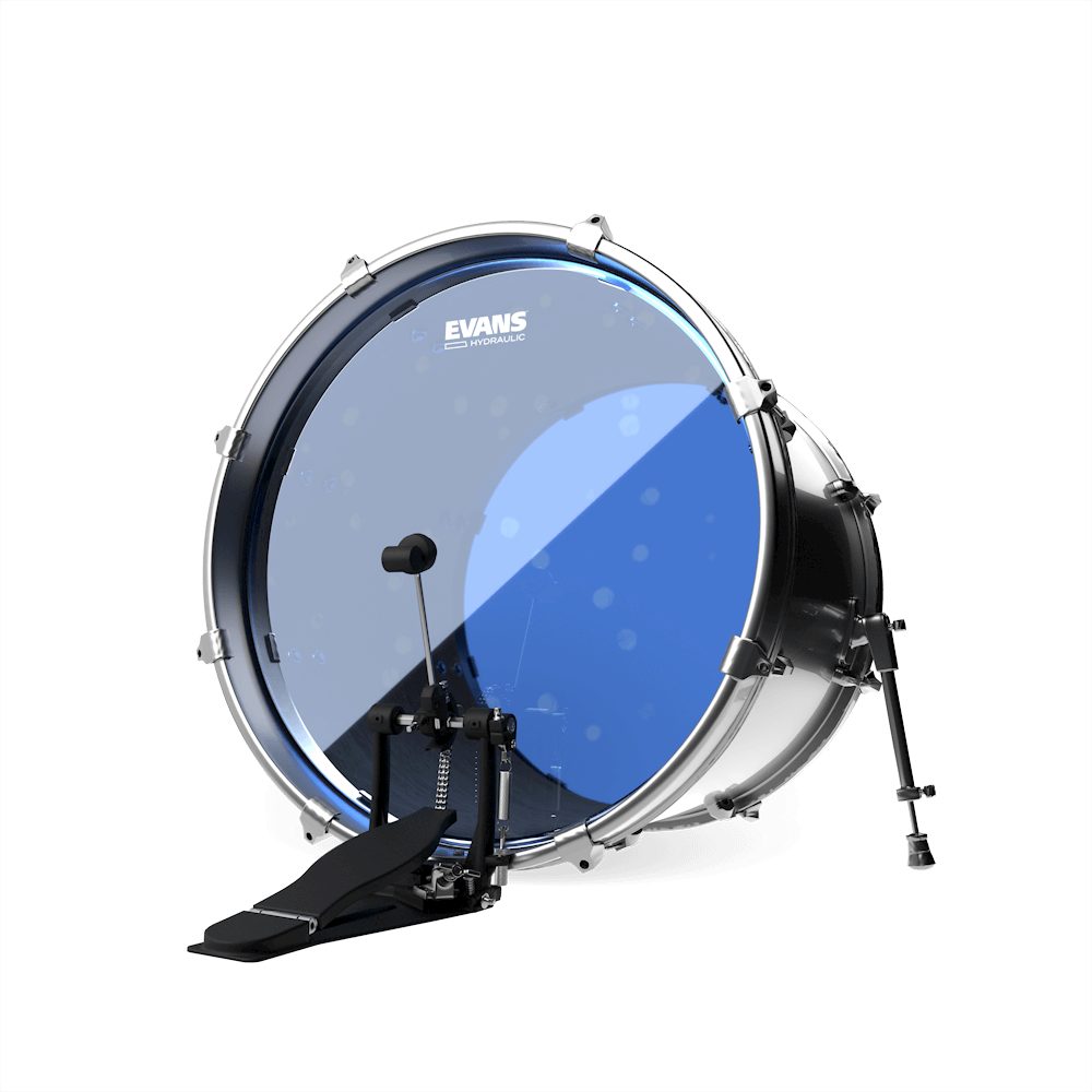 Evans BD22HB Hydraulic Blue Bass Drumhead 22 inch thumbnail 2