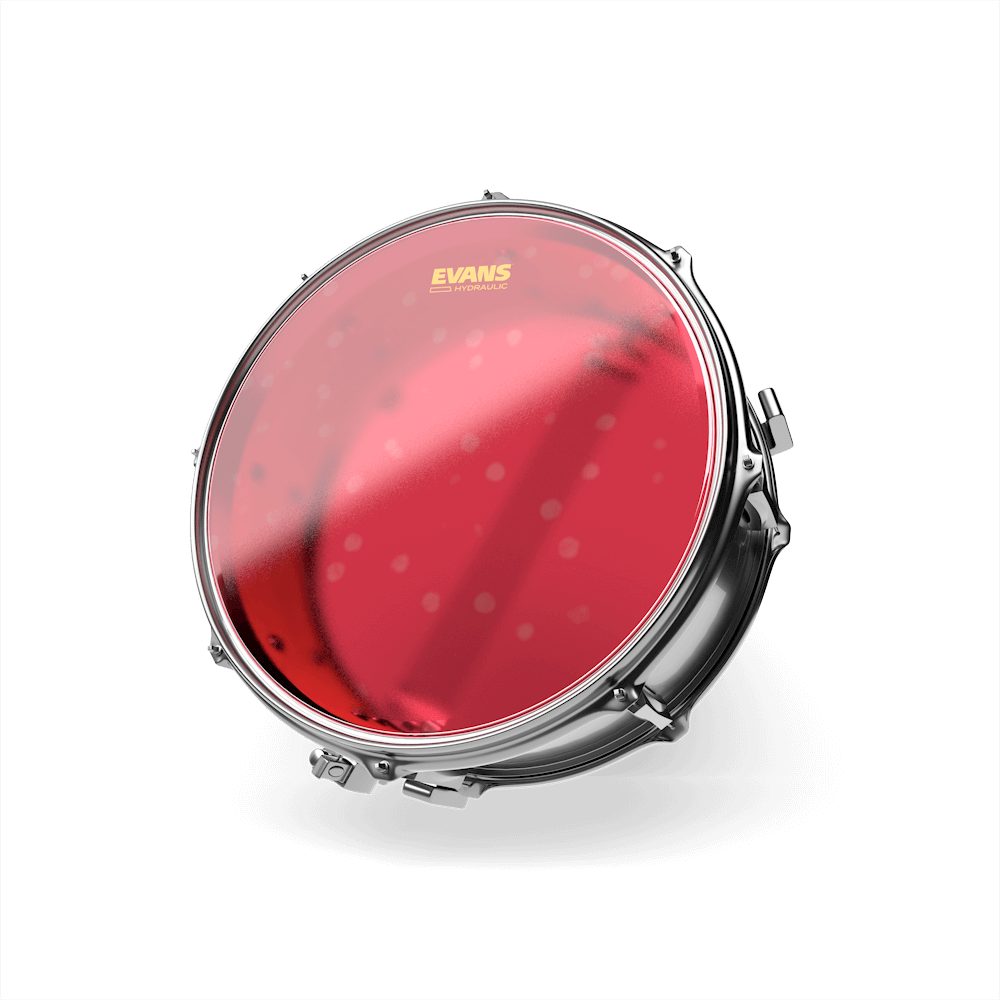 Evans B14HR Hydraulic Red Coated Snare Head 14 inch thumbnail 2