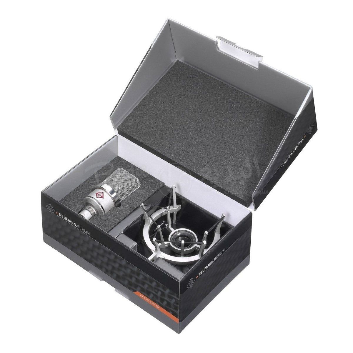Neumann TLM 102 Studio Set Cardioid Large Diaphragm Condenser Microphone with Shock Mount (Nickel) thumbnail 3
