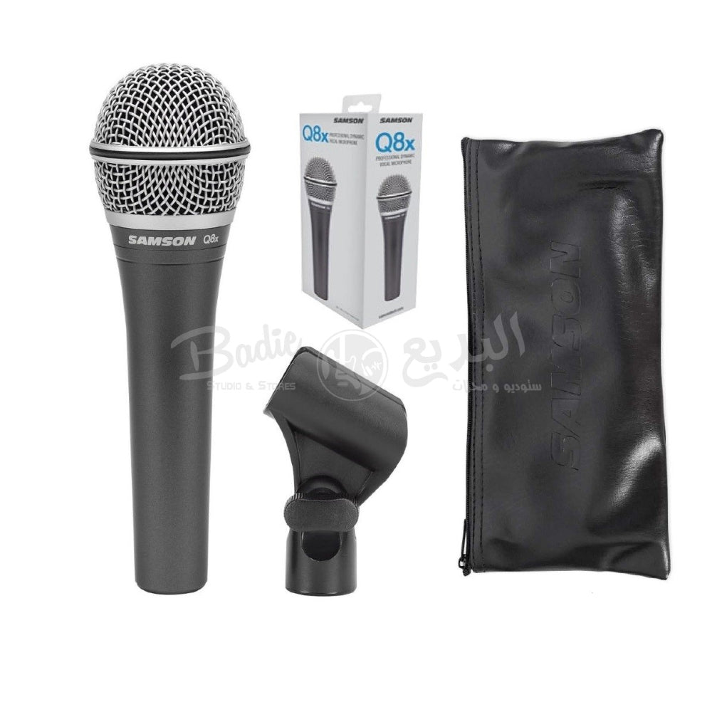 Samson Q8x Supercardioid Dynamic Vocal Handheld Microphone - Note: Microphone Cable Sold Separately thumbnail 2