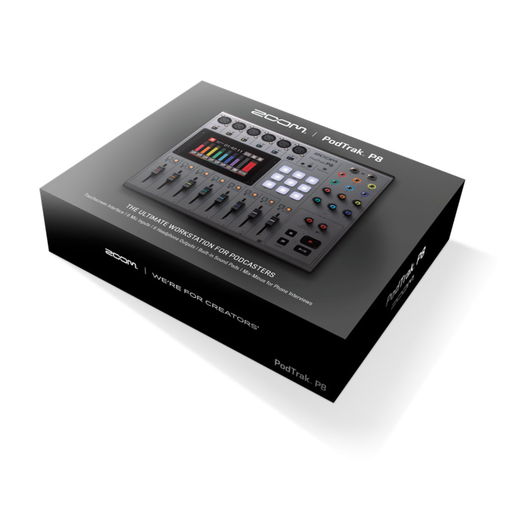 Zoom PodTrak P8 Portable Multitrack Podcast Recorder thumbnail 2