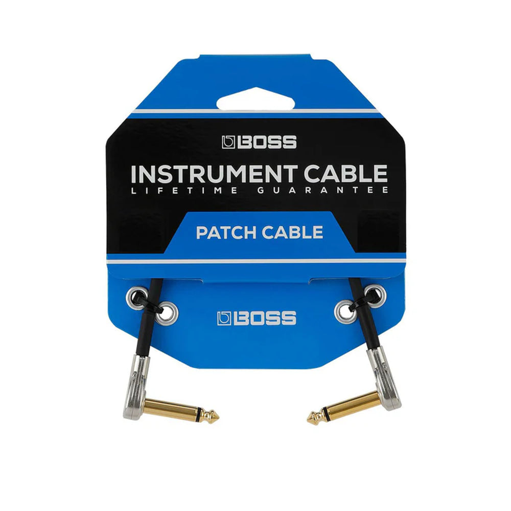 Boss BPC-8 Patch Cable 8-Inch Pancake Right-angled Connectors image 1