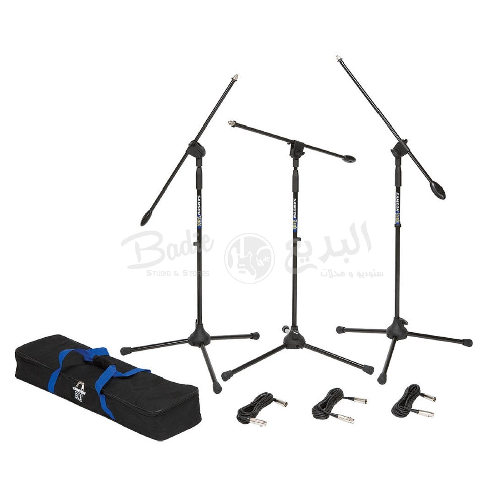 Samson BL3 VP Boom Stand & Cable (3-Pack) image 1
