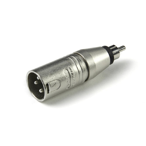 Neutrik NA2MPMM 3 Pole XLR Male to RCA Male Audio Adapter image 1