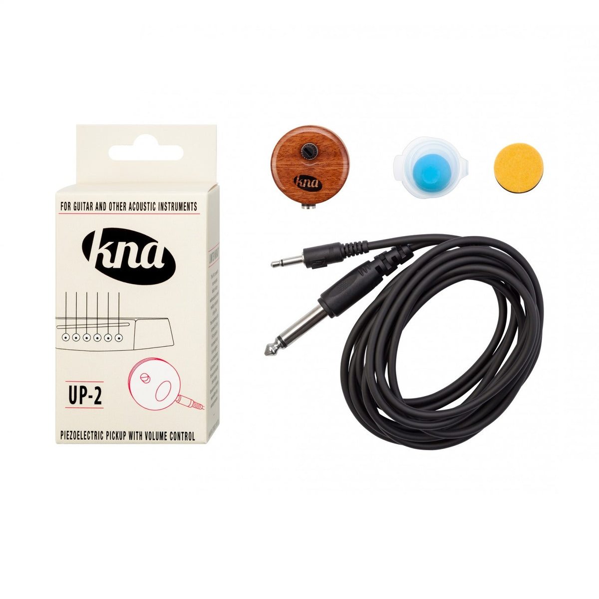 KNA UP-2 Piezo Pickup with Detachable Cable - Natural thumbnail 2