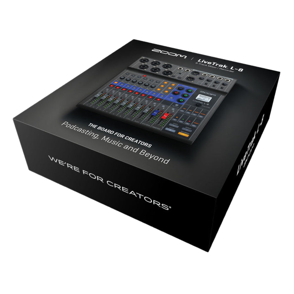 Zoom LiveTrak L8 8-Channel Portable Digital Mixer and Multitrack Recorder thumbnail 2