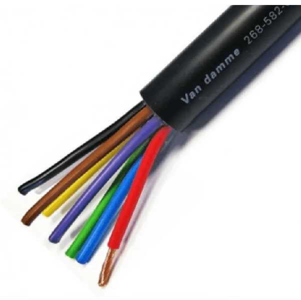 Van Damme 268-582-000 Black Series Tour Grade 8 x 2.50 mm2 multicore Speaker Cable - Price Per Meter image 1