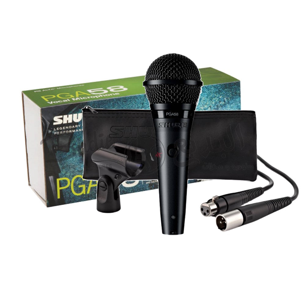 Shure PGA58-XLR Cardioid Dynamic Vocal Microphone with XLR-to-XLR Cable image 1