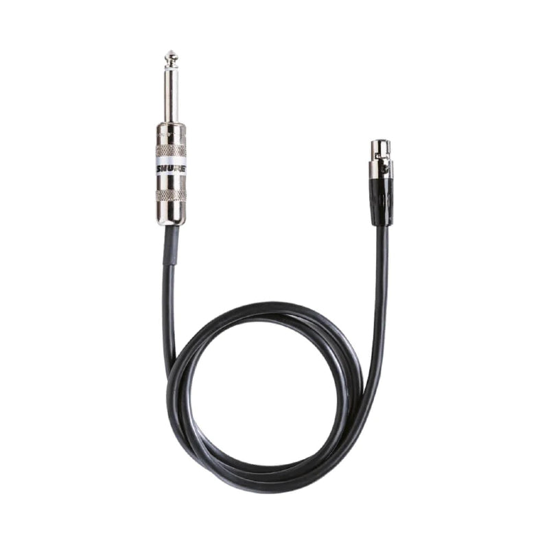 Shure WA302 1/4" Jack Instrument Cable To TA4F Connector for Shure wireless bodypack transmitters image 1