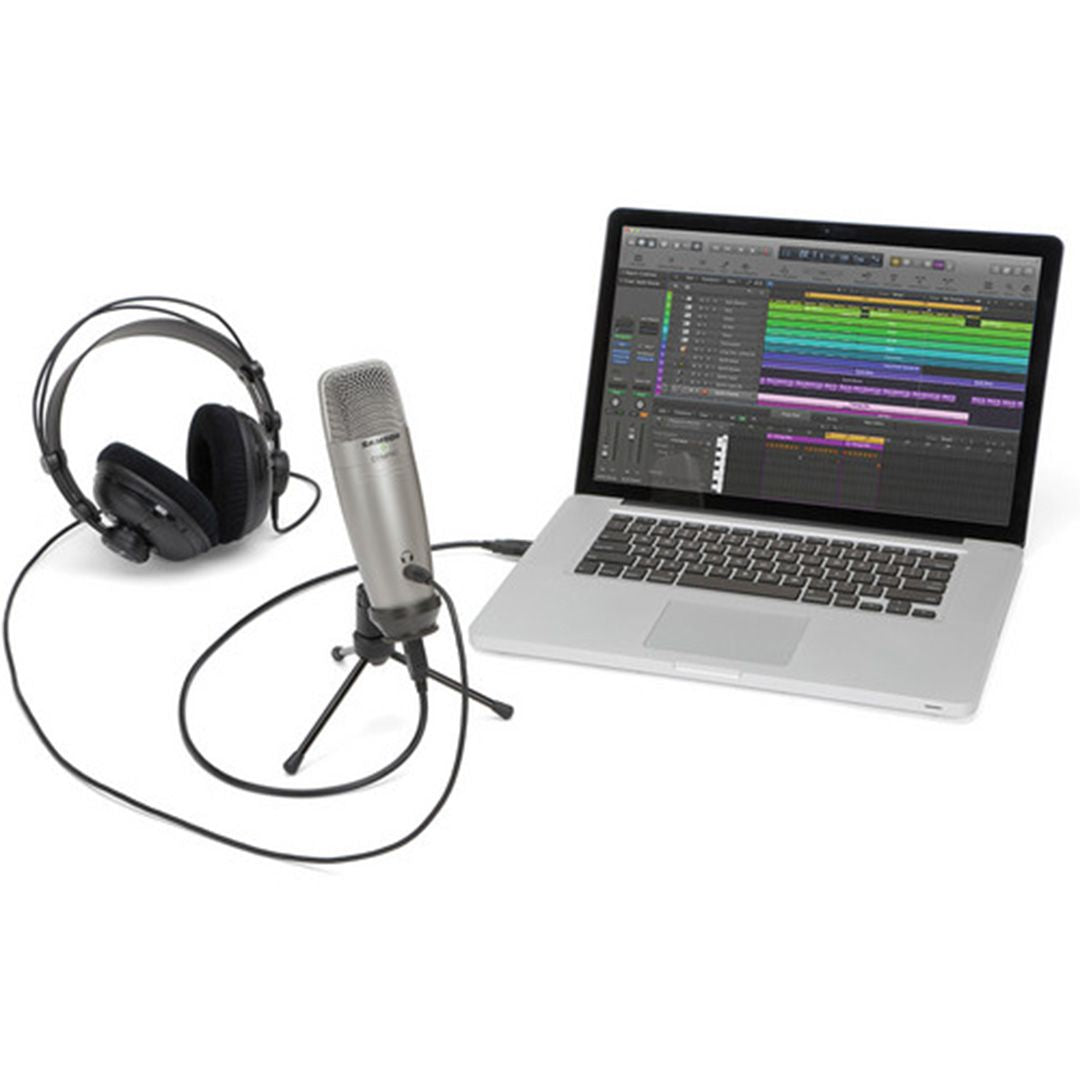 Samson C01U Pro USB Studio Condenser Microphone (Silver) thumbnail 2