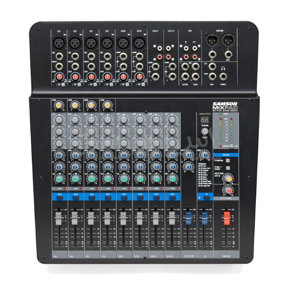 Samson Mixpad MXP144FX 14-Channel Analog Stereo Mixer with Effects and USB image 1