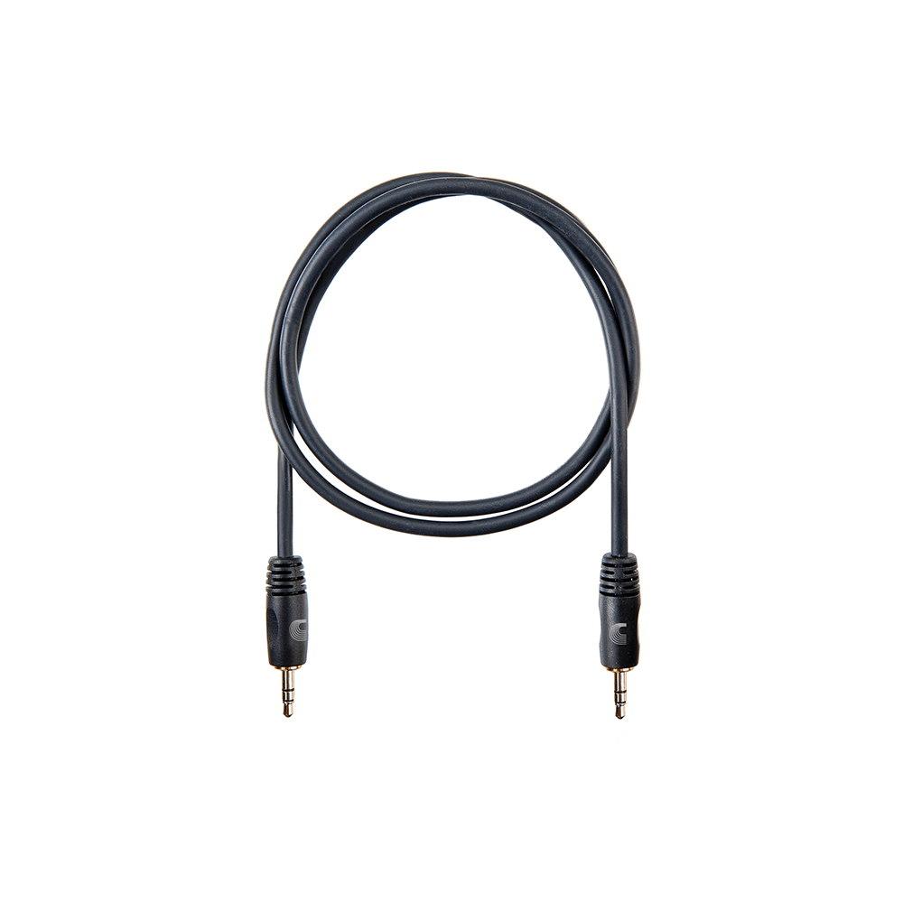 Planet Waves PW-MC-03 3.5mm TRS Male to 3.5mm TRS Male Cable - 3-foot image 1