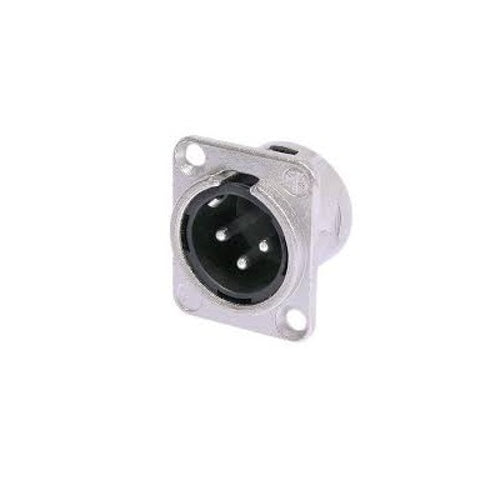 Neutrik NC3MD-L-1 3-Pole Male XLR Receptacle Chassis Mount image 1