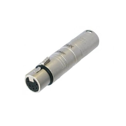 Neutrik NA3M5F 3-Pin XLR Male to 5-Pin XLR Female Audio Adapter image 1