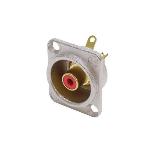 Neutrik NF2D-2 Phono Red (RCA) Female Chassis Mount image 1