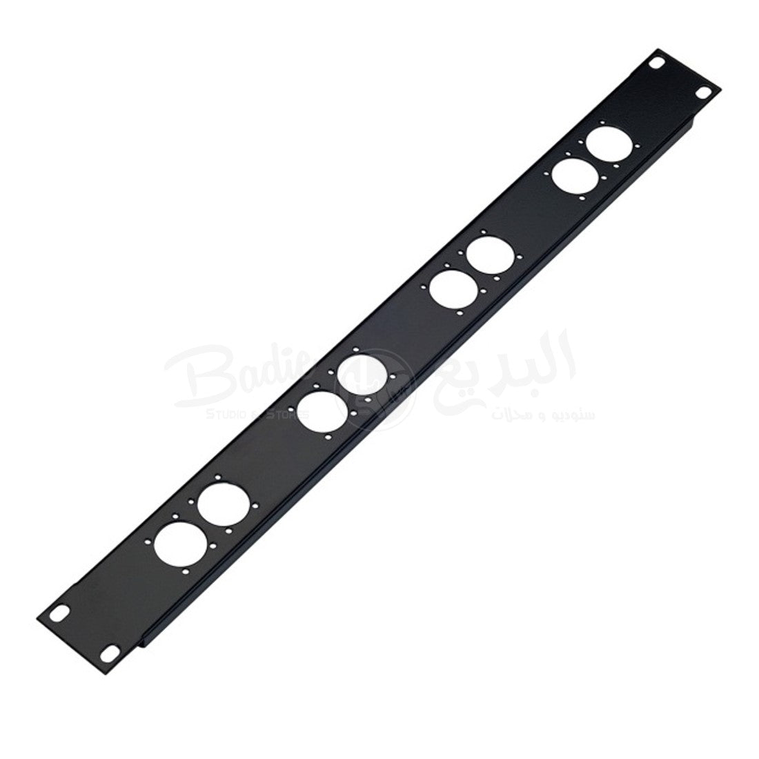 Konig & Meyer 28308-000-55 Rack Panel For 8 XLR Connector, 1-Space image 1
