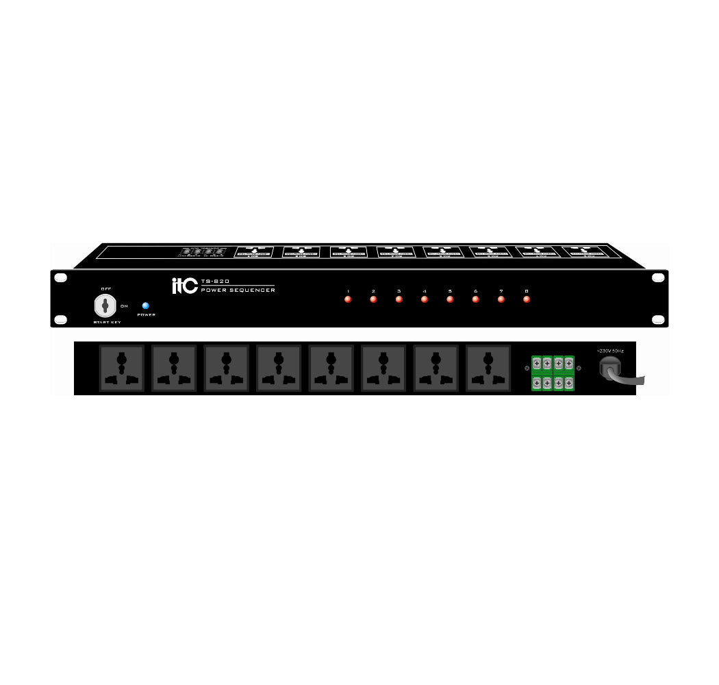 itc TS-820 8-Channel Power Sequencer image 1